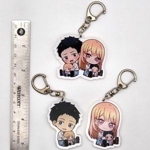 Lot of 3 My Dress-Up Darling Anime Keychains Japanese